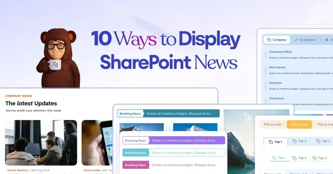 10 Ways to Present News in a SharePoint Site
