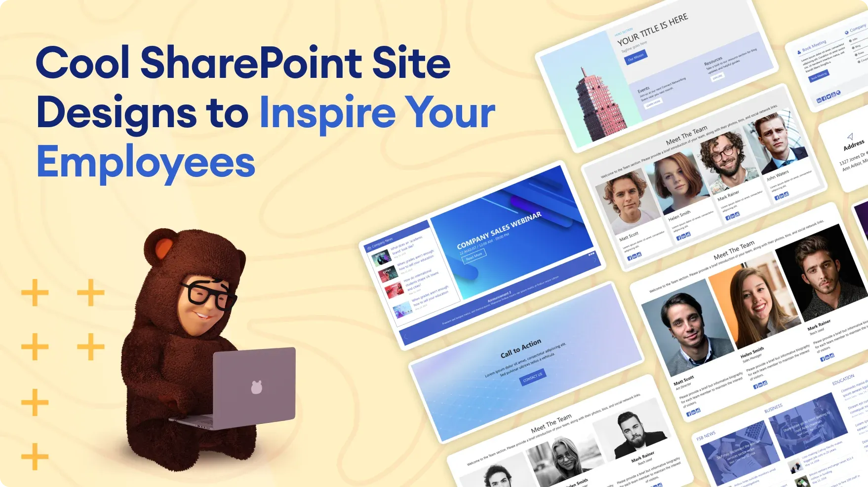 SharePoint page combining a social feed, recognition wall, and countdown built with ShortPoint