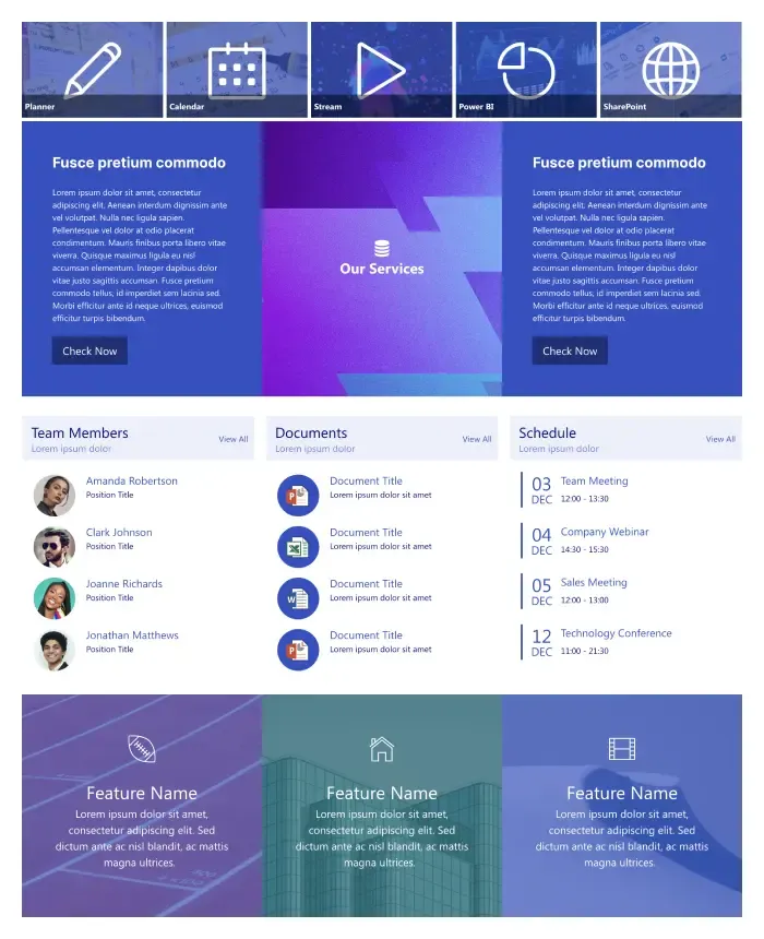 HR SharePoint site example for documents
