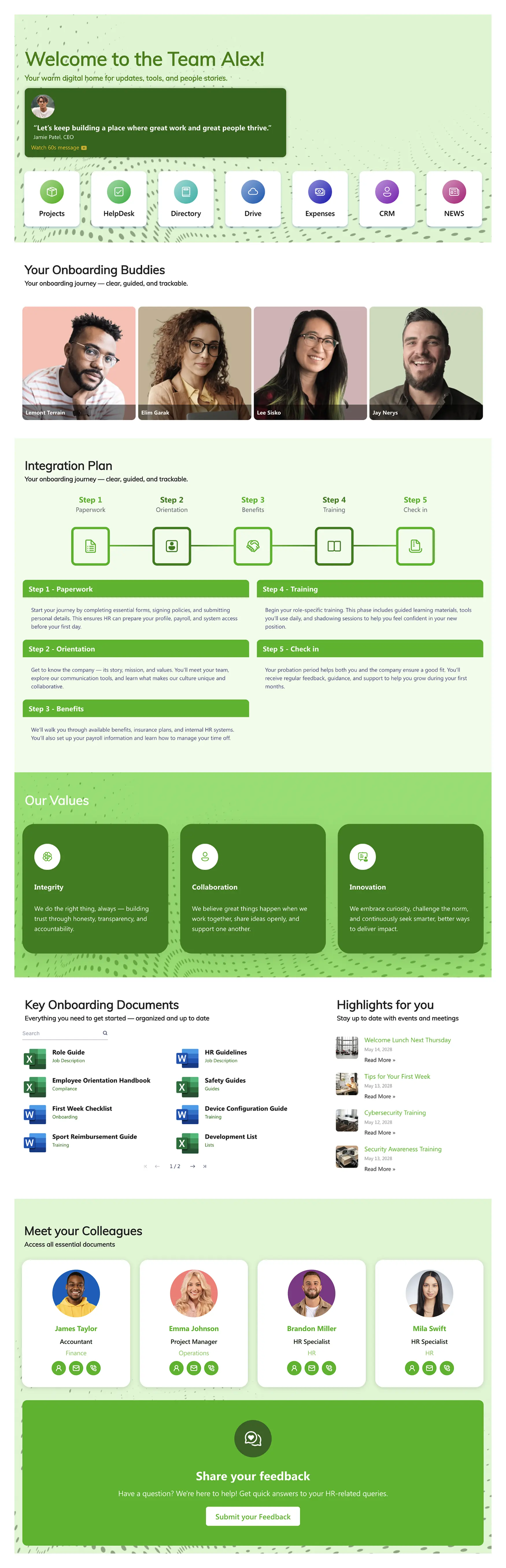 Best onboarding SharePoint template with step-by-step roadmap