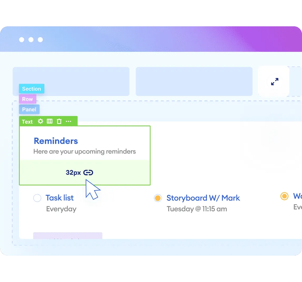 Resize Design Elements on the fly