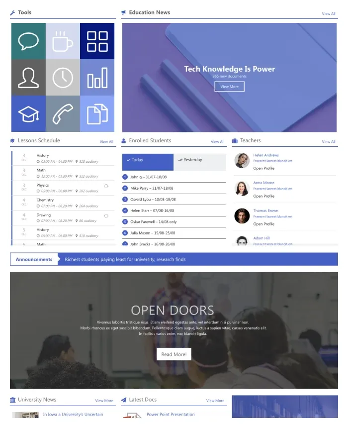 Best Internet UI for Education