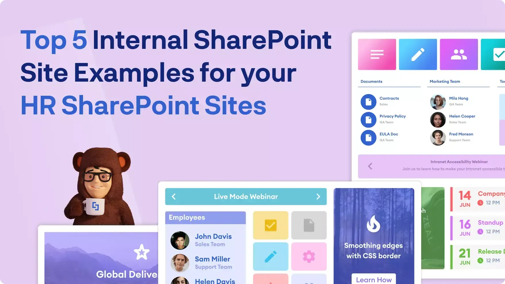 Top 5 Internal SharePoint Site Examples for your HR SharePoint Sites