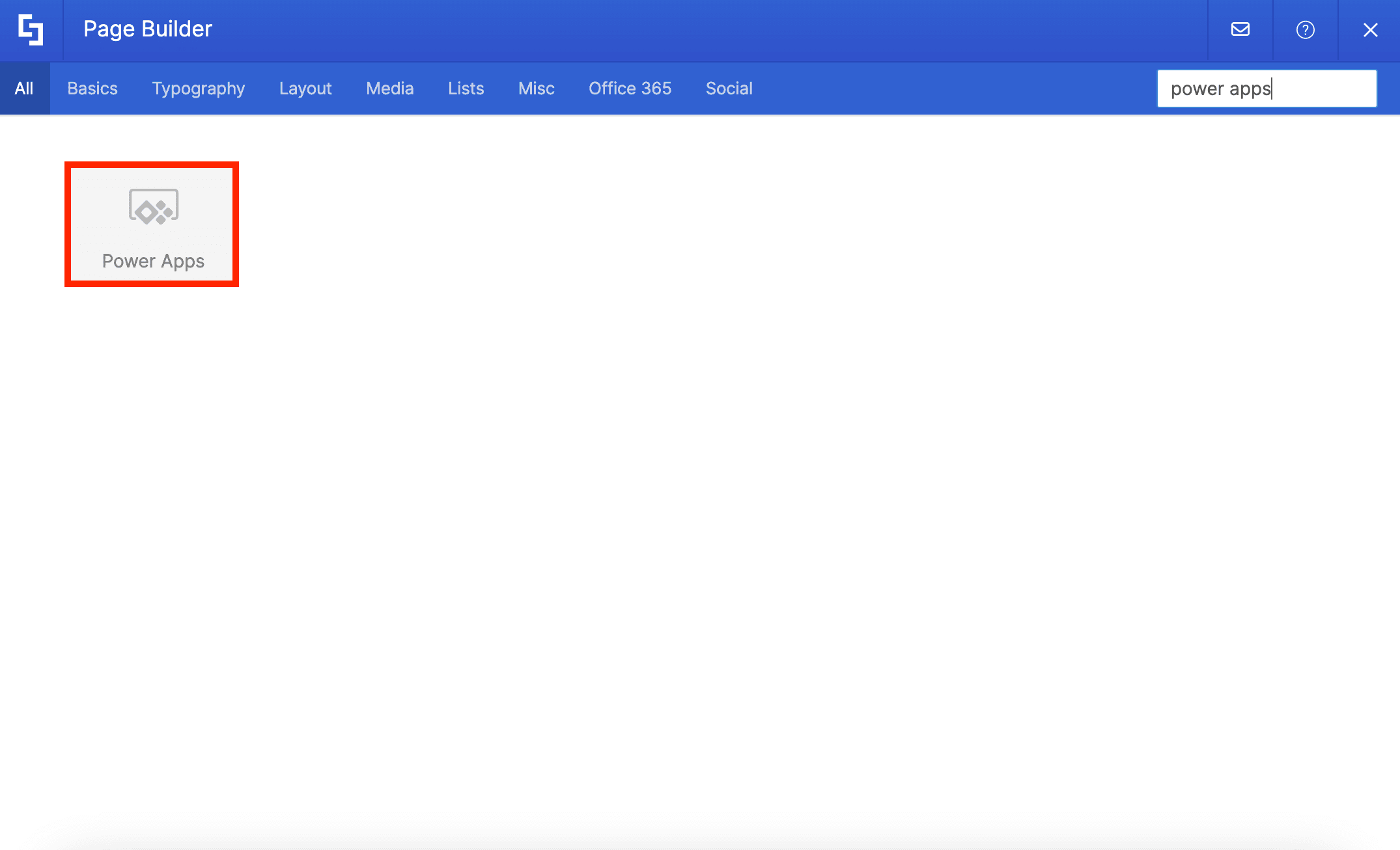 The Power Apps Design Element in ShortPoint.