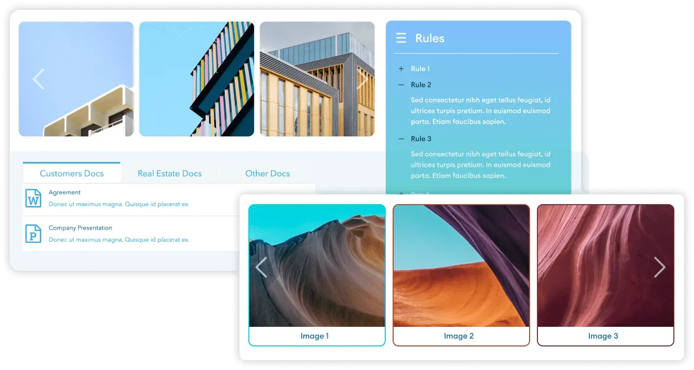 ShortPoint Image Carousel rotating recent SharePoint news images
