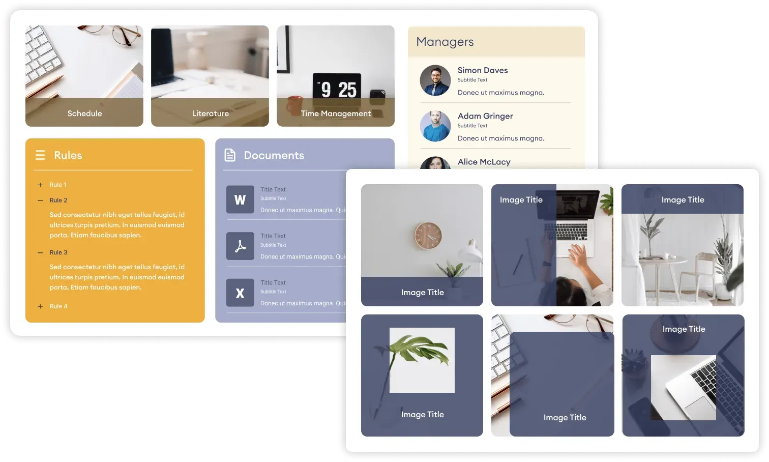 ShortPoint Image Titles element as an editorial SharePoint feature