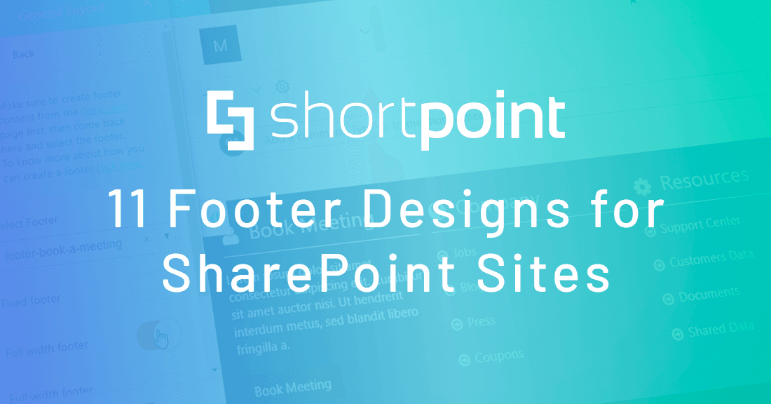 11 Footer Designs for SharePoint Sites