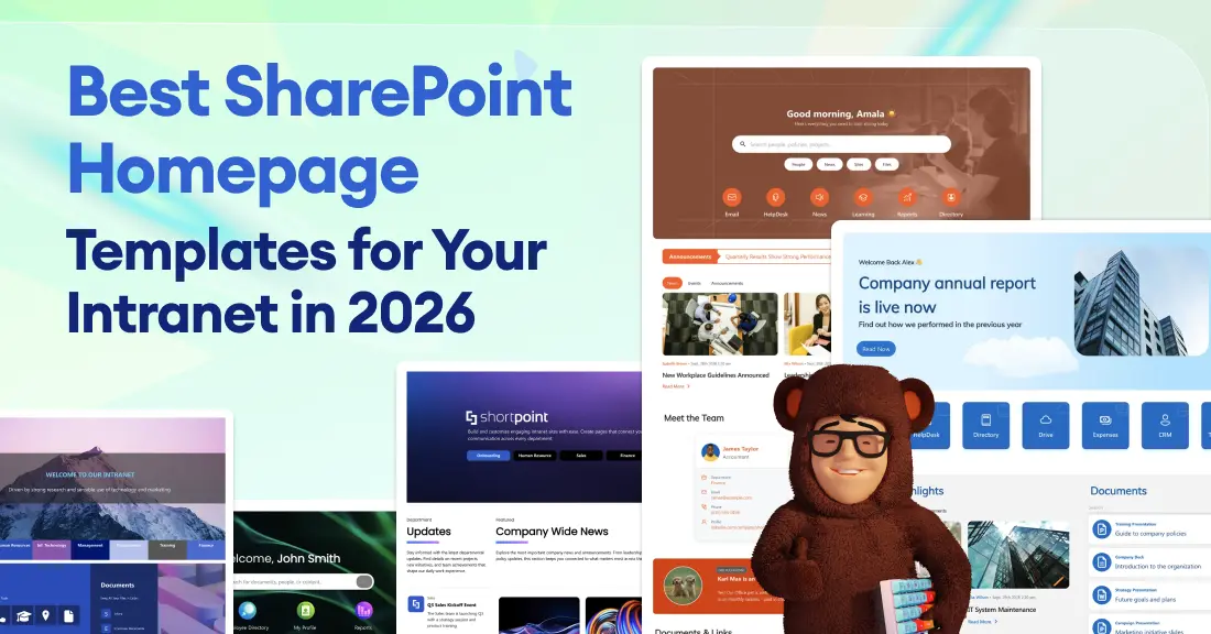 Best SharePoint Homepage Templates for Your Intranet in 2026